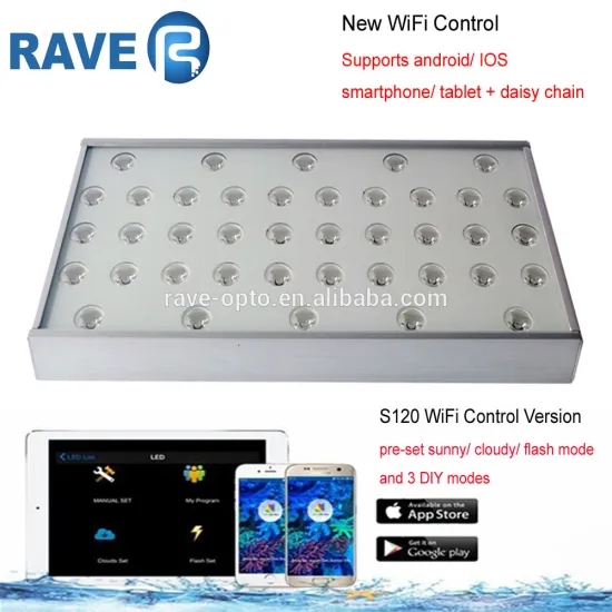 Highly recommend 120w WiFi control full spectrum aquarium led lighting for coral reef