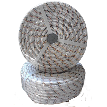 Black Double-Braided 10mm Polyester Rope - Promotion PP FLAT 3/16\" 10Mm