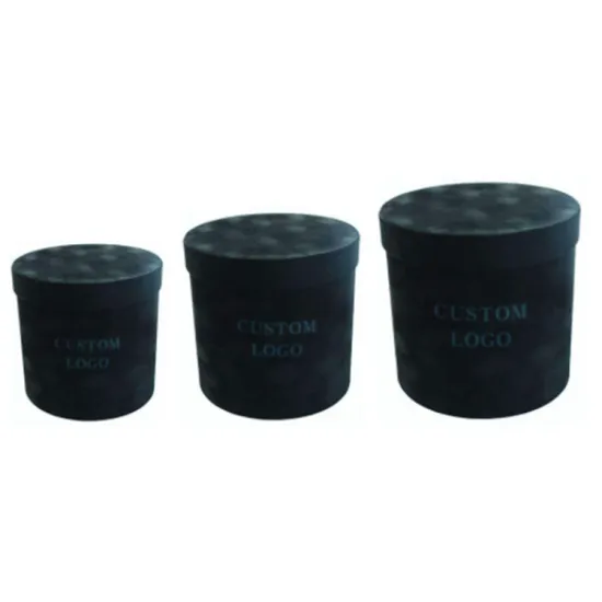 Custom Eco Friendly Cardboard Velvet Round Hat Box