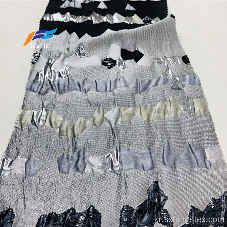 플로럴 브로케이드 메탈릭 웨딩 드레스 자카드 Abaya 패브릭