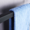 Mat siyah banyo elektrikli ısıtmalı havlu rafı