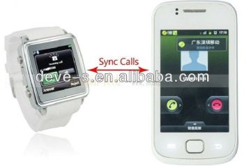 Silicone Wristband Bluetooth Smart Watches Blue / Pink For Ladies