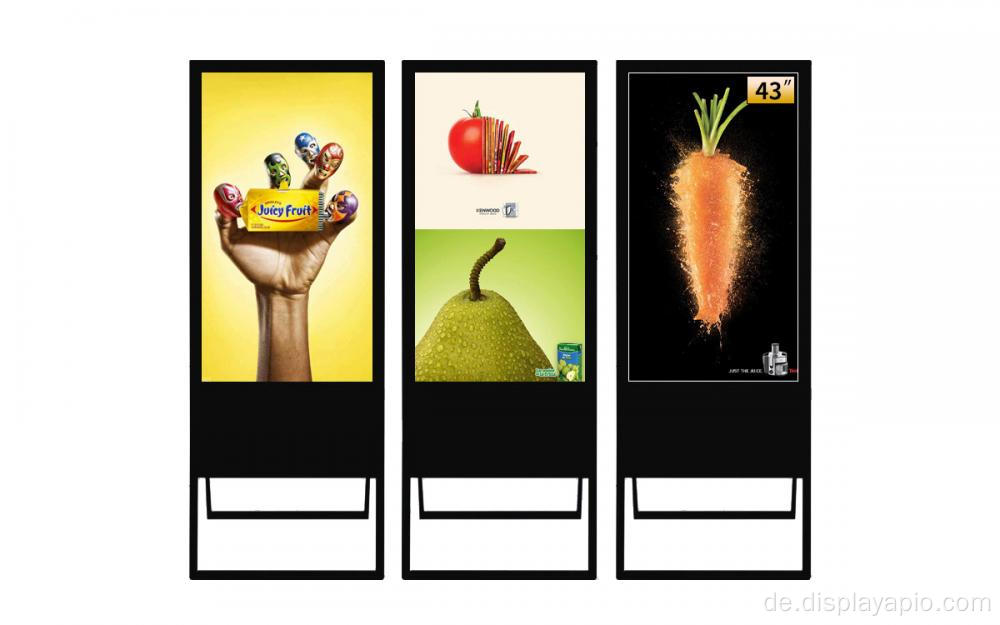 Bodenständer Touchscreen -Werbeanzeige Kiosk