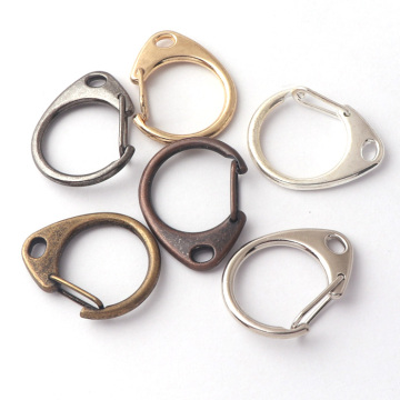 Keychain logam lobster dengan cangkuk snap berputar