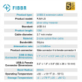 Câble fibbr PJM-U3 USB Optical Fibre