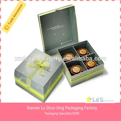 new style food grade paper mooncake packaging box