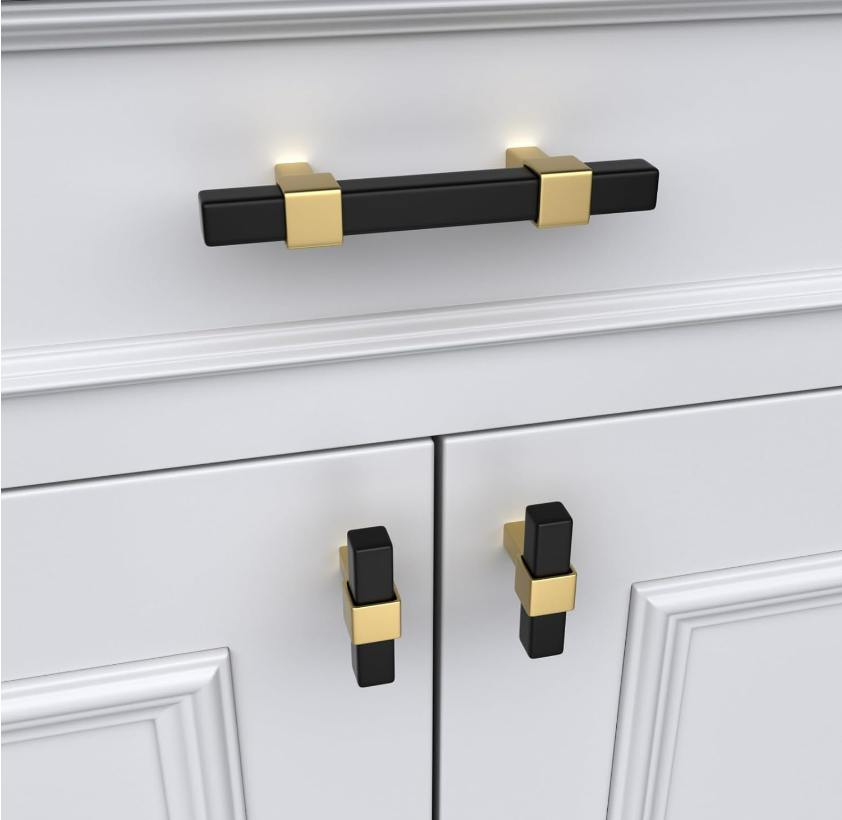brushed stainless steel knobs