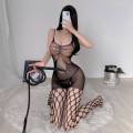 Sexy BodyStocking Women Fishnet Open -Schritt -Körperanzüge