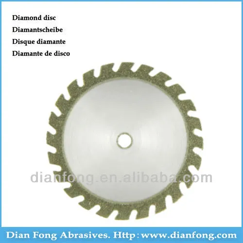 C19d20 19mm Flexible Miniature Solid Dental Edge Coated Diamond Disc