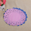 새로운 디자인 및 식품 안전 색 레이스 종이 Doilies