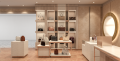 Mobiliário de luxo da loja de bolsas de madeira móveis de luxo