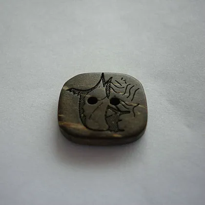 square coconut buttons,natural buttons