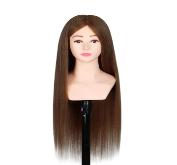 Grosir 100% Wig Rambut Manusia dengan Kepala Manekin untuk Pelatihan Perm
