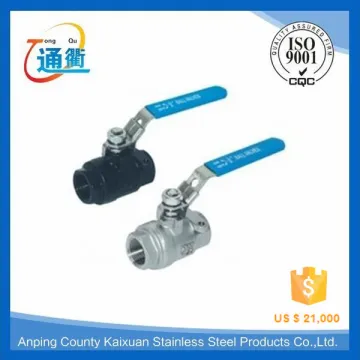 female casting one touch 1 piece ss thread ball valve