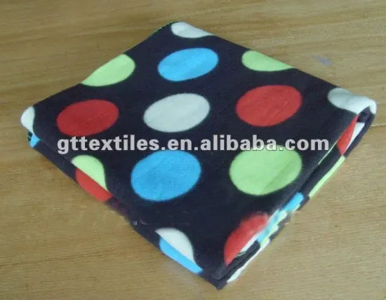 Rotary printing polar fleece blanket