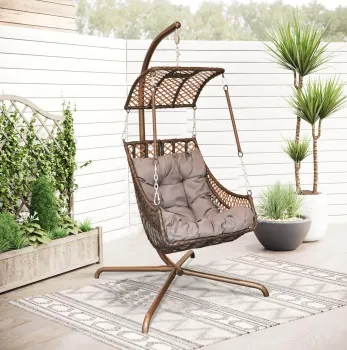 Hotsale High Quality Hammock PE Rattan Swing Chair - Cheap Price Hanging Chairs for Patio and Garden