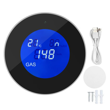 Tuya Smart Complustible Gas Leck -Detektor mit LCD -Anzeige und WLAN -Konnektivität