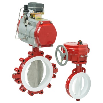 ZHTV Lined Butterfly Control Valves: DN50 to 800, Pneumatically Operated, Corrosion and Wear Resistant