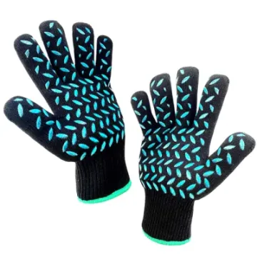 Hot Sale Silicone Kitchen Cooking Grilling BBQ Oven Heat Resistant Gloves