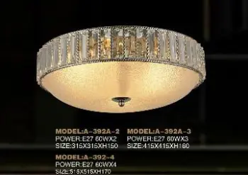Modern crystal ceiling lighting for home and hotel