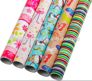 Cute children parttern art paper decorative paper for gifts wrapping custom design accepted