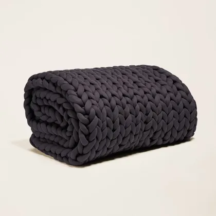 Chunky Organic Chunky Knitted Weighted Blanket