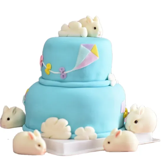 3D Creative Food Grade Silicone Rabbit Cream Mousse Cake Chocolate baking Ice Mold