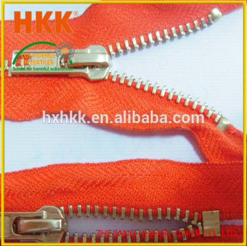 2015 Hot Sale 5# Brass Coverall Zipper