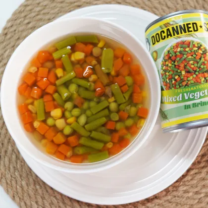 cheap canned mix vegetables food 425g health