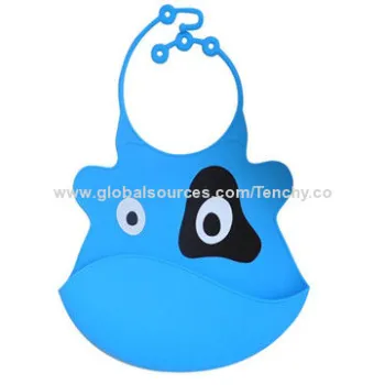 Waterproof Washable Silicone Babies' Bib, Good Texture, Bright Color, Never FadeNew