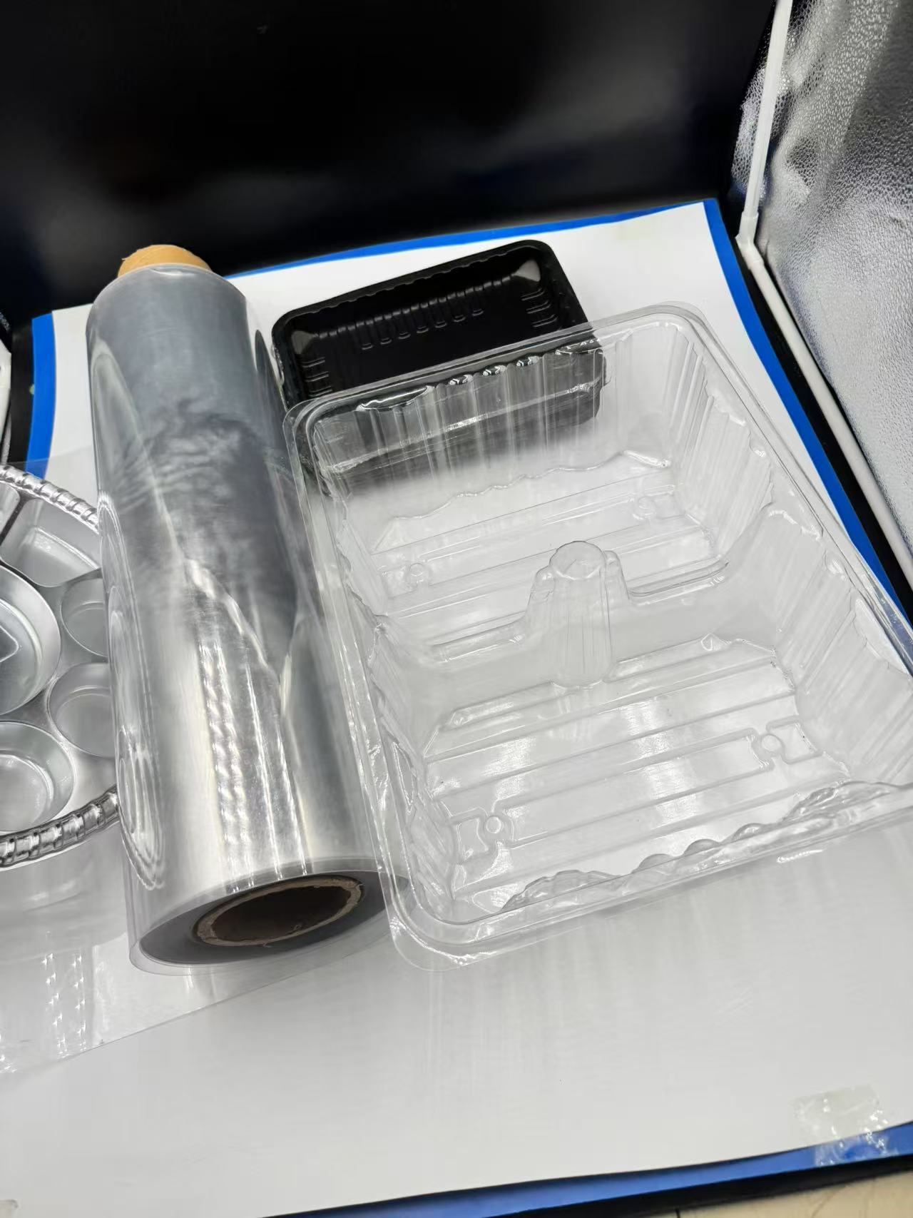 PET transparent film food blister packaging