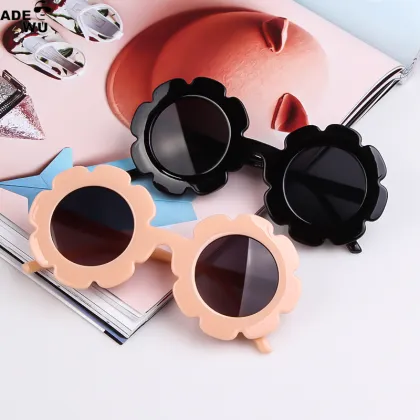 Pink Polarized Sunglasses for Kids - Stylish Sunflower Shades for Baby Girls