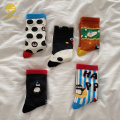 한국 만화 펭귄 아카데미 스타일 긴 양말