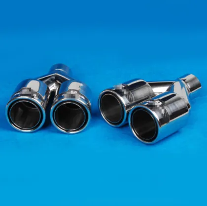 Stainless Universal Exhaust Tips Y-Type Remus Style Muffler Exhaust Pipes