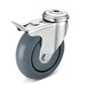 Swivel PU caster wheel PP core for handle-cart