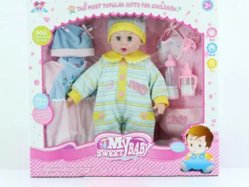 16" FIGURES WITH BOTTLE + CLOTHES