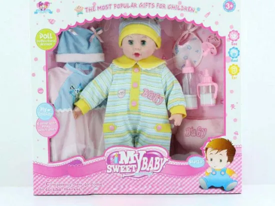 16" FIGURES WITH BOTTLE + CLOTHES