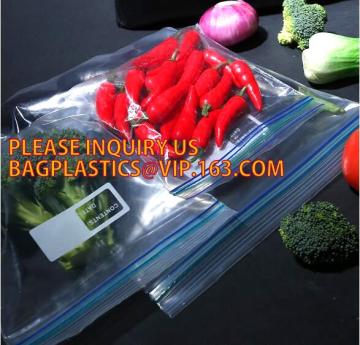 double track reclosable zip lock bag, Leakproof reclosable double zipper bag, double track seal ziplock bags FDA food reclosable