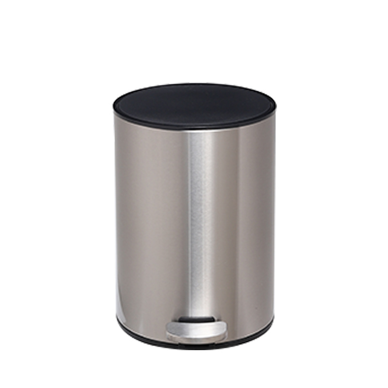 Pedal Stainless Steel Rubbish Bin Kitchen Outdoor Dustbin