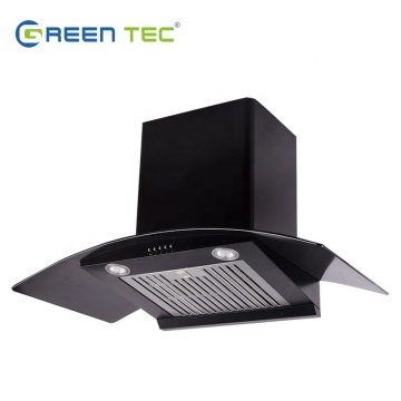 OEM ODM Commercial Kitchen Chimney Smoke Extractor Black Cooker Hood Factory