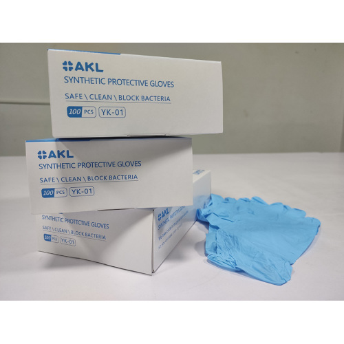 AKL Disposable medical nitrile Synthetic inspection gloves