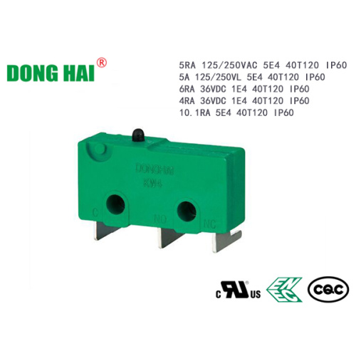 Стабільная герметычнасць IP60 Пыланепранікальны мініятурны мікравыключальнік