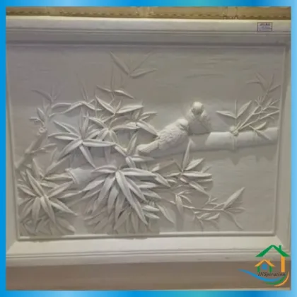 Cast stone royal wall decoration