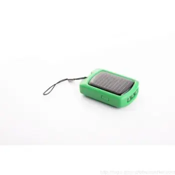 Solar Charger, 410mah Capacity, LED Lamp Mini Solar Flashlight Charger