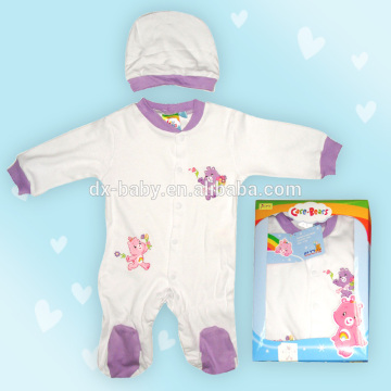 2016 long sleeve polyester baby romper baby gift set baby clothes