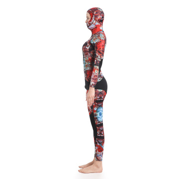 Vùng biển 3 mm phụ nữ camo spearfishing wetsuit