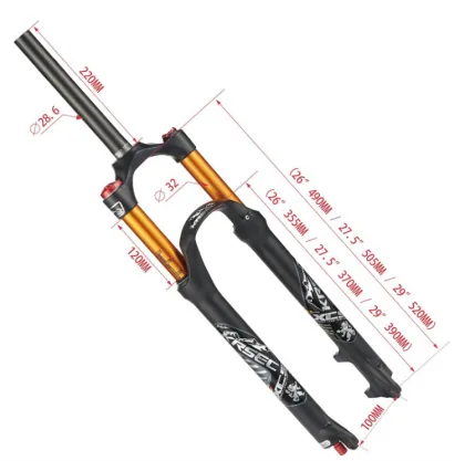 KRSEC Aluminum Bicycle Fork - 26/27.5/29\" Suspension Fork Bike Parts