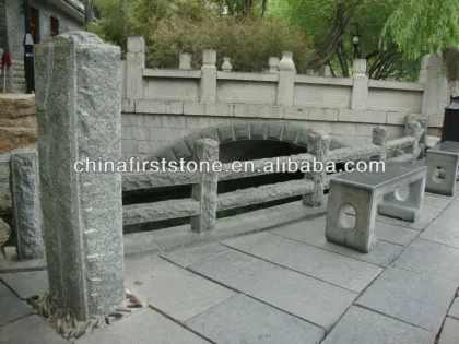 GCS224 Sesame Grey Granite Stone Outdoor Park Pillars Design