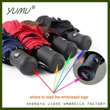 21" Auto Open Close Umbrella with Epoxy Logo, Auto Folding Umbrella