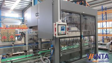 High Speed Pick And Place Machine Glass Bottle Crater With Air Inflation Gripper 20000 Bph